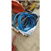 Image 4 : ASSORTED ITEMS INCLUDING; LASKO COMMERCIAL FLOOR FAN, MECHANICS CREEPER, GARDEN HOSE, CIRCULAR SAW,