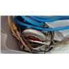 Image 5 : ASSORTED ITEMS INCLUDING; LASKO COMMERCIAL FLOOR FAN, MECHANICS CREEPER, GARDEN HOSE, CIRCULAR SAW,