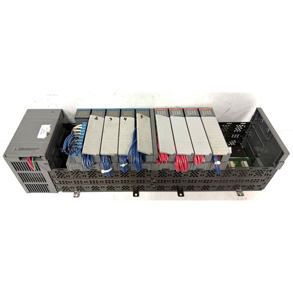 Allen-Bradley Rack w/ Power Supply & Modules as Pictured