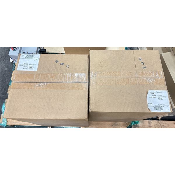 (2) Allen Bradley ##284G-FVD1P4D-10-RRG-CBG-DB1-EMI/C ArmorStart Control Module Drive & Base