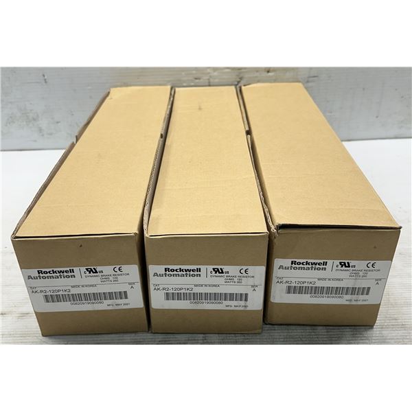 (3) Allen Bradley #AK-R2-120P1K2 Dynamic Break Resistors
