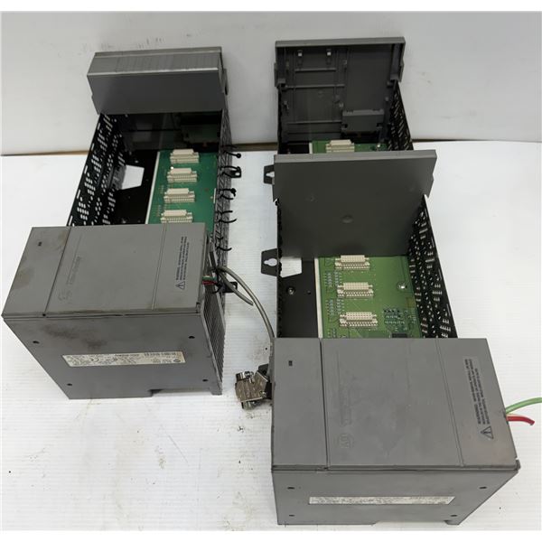 Lot of (2) Allen-Bradley Racks w/ Power Supplies