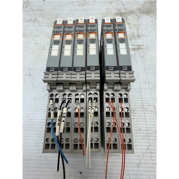 Lot of (6) Allen-Bradley #1734-IE2Z & #1734-IE2C Modules