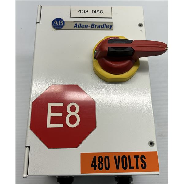 Allen Bradley #194R-FN30-1753-PY-P Enclosed Molded Case Switch w/#40788-309-75 Enclosure