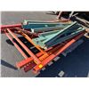 Image 1 : 3-Orange  4'  X  10'  Pallet Rack Section 4 Ups  8CB  - 3 X $