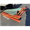 Image 2 : 3-Orange  4'  X  10'  Pallet Rack Section 4 Ups  8CB  - 3 X $