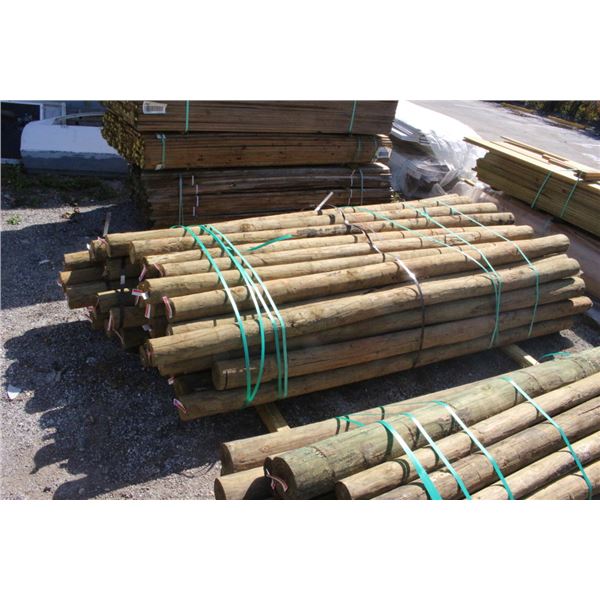 Bundle Round Landscape Timber Logs