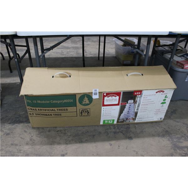 6.5'  Prelit Snowman Tree