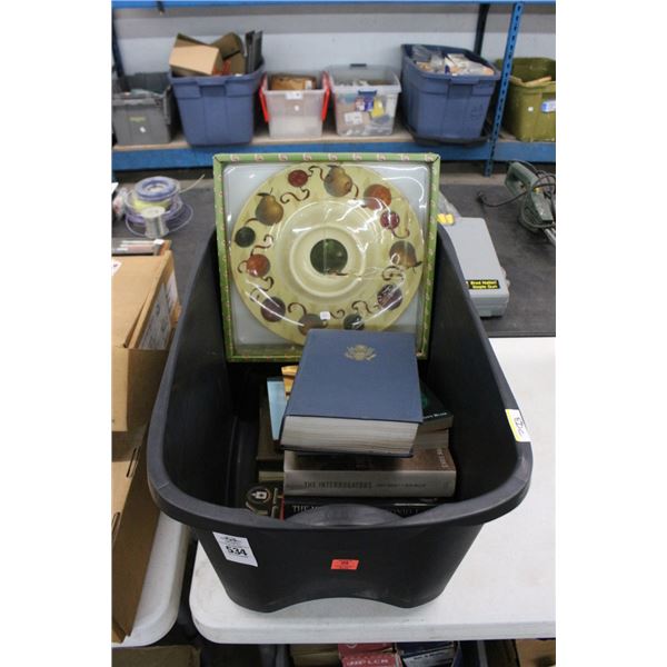 Asst. Hardback Books, Serving Dish