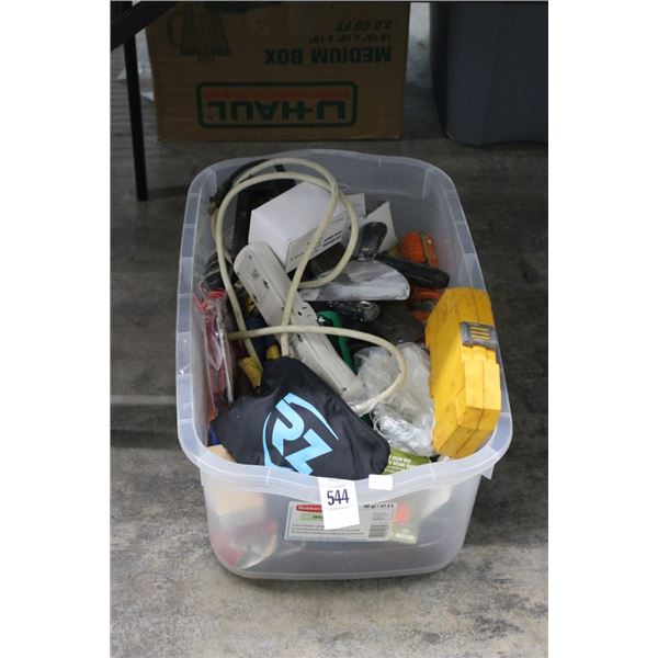 Bin w/Hand Tools, Drill Bits, Asst. Supplies