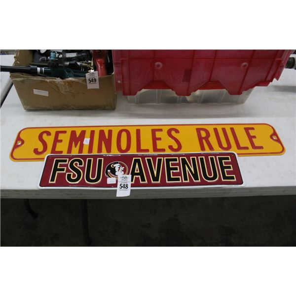 Seminoles Street Signs - 2