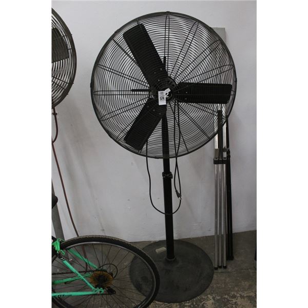 Black Pedestal Fan