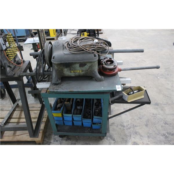 Ridgid  400A  Pipe Threader w/Rolling Stand, Supplies