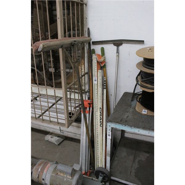 Surveyor Measures, Tripod, Hand Tools