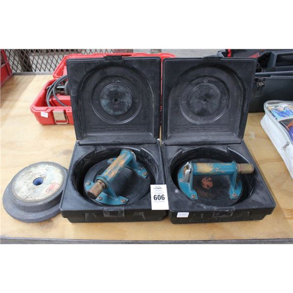 Suction Cups Pair, Grinding Wheel