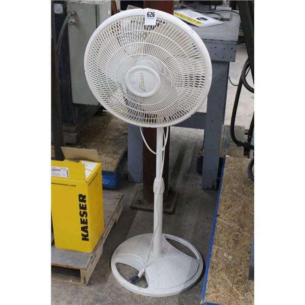 Galaxy Small White Pedestal Fan