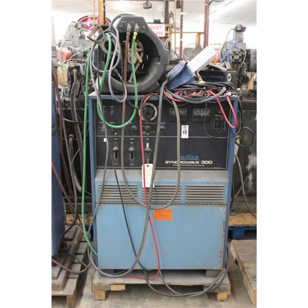 Miller Sincrowave 300 Industial Welder w/Cooler, Foot Switch