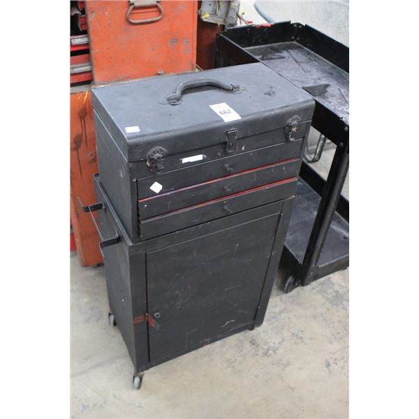 Black Stack Rolling Toolbox