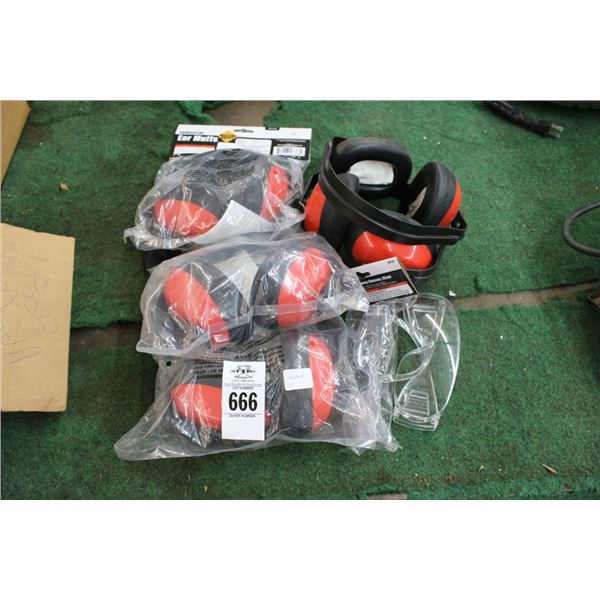 Safety Ear Muffs 5, Safety Glasses