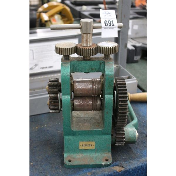 Bergern Bench Top Sheet Metal Roller