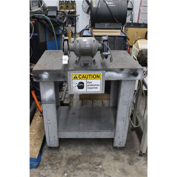 Bench Grinder w/Rolling Stand