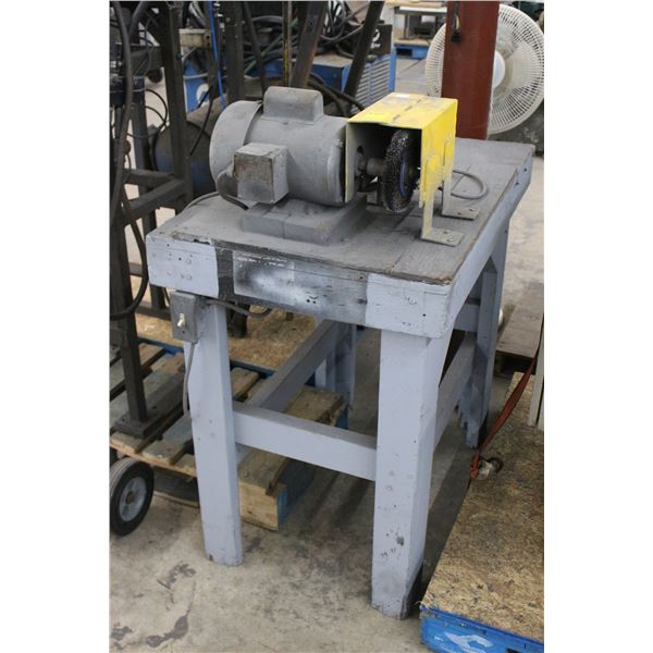 Electric Wire Wheel On Stand
