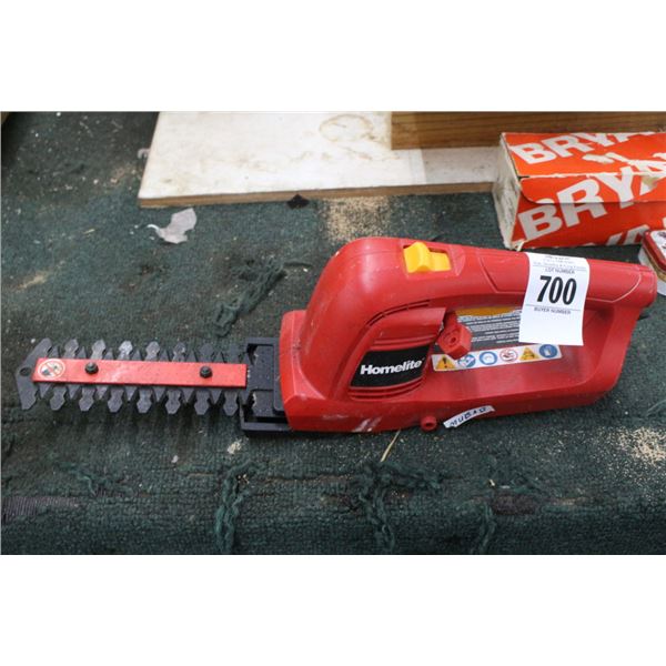 Homelite Electric Hedge Trimmer - No Adapter