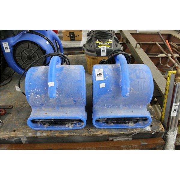 Blue Carpet Blowers - Pair