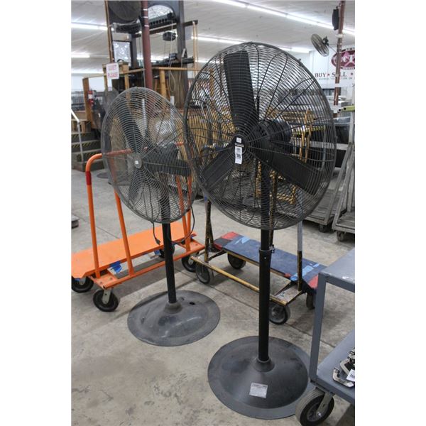 2-Industrial Pedestal Fans - 2 X $