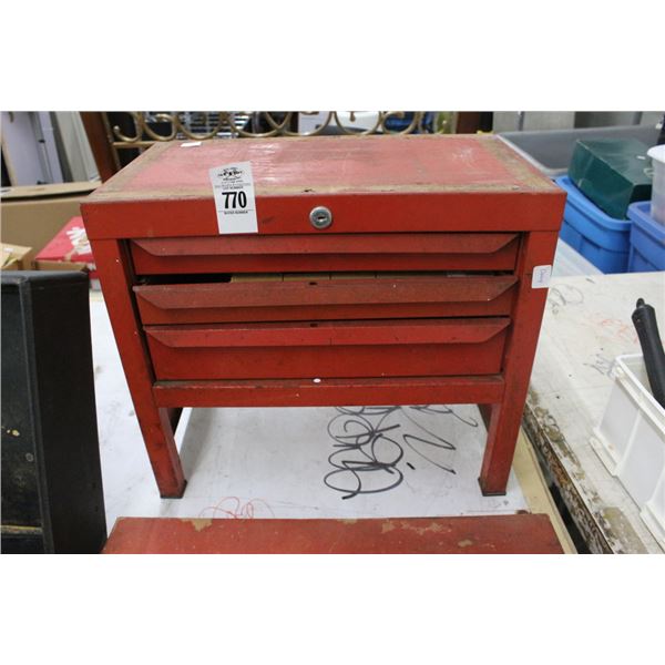RE Metal 3 Drawer Toolbox w/Some Tools