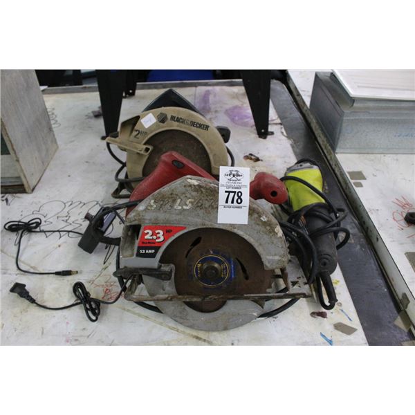 Electric Circular Saw w/Grinder - 3