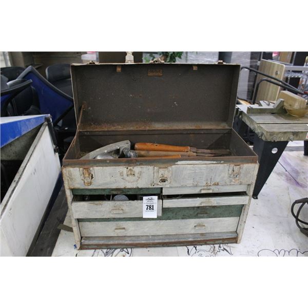 Toolbox w/Tap/Die Lathe Tools, Asst. Tools