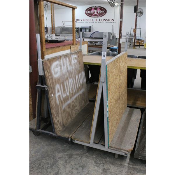 Alum. Panel Carts - Pair
