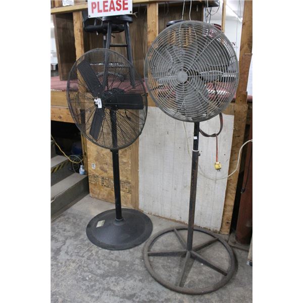 2-Industrial Pedestal Fans - 2 X $