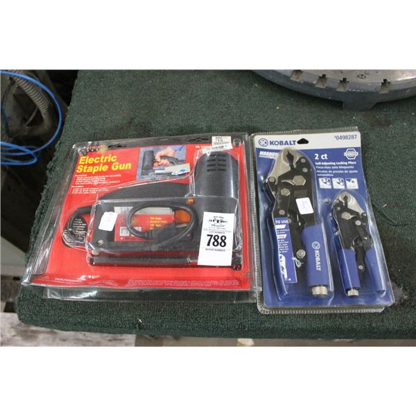 Electric Staple Gun, Kobalt Vise Grips