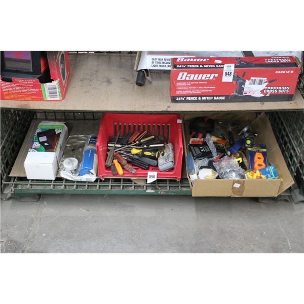 Asst. Tools w/Cord Shoe, Welding Tank - Bottom Shelf