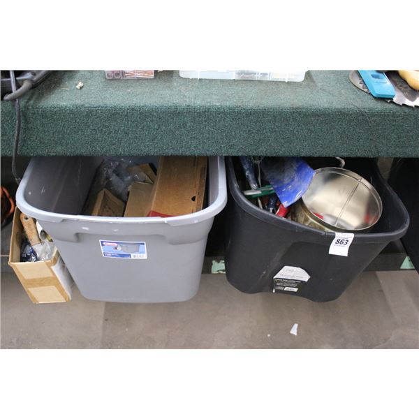 Bins 3 w/Paint Tools, Door Closures, Jump Box, Tools