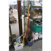 Image 1 : Floor Scraper, Push Broom, Bucket w/Ras, Buffer Pads