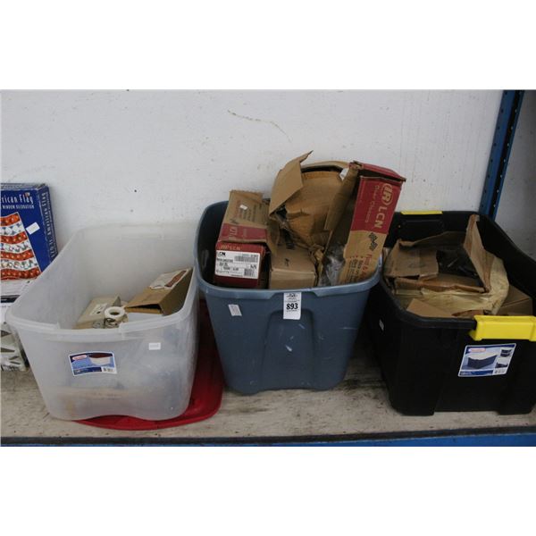 Bins 3 w/Hinges, Door Hardware