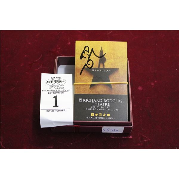 Hamilton Musical Signed Cards