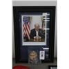 Image 1 : Donald Trump Signed Baseball/Photo Framed