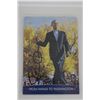 Image 2 : Barack Obama Signed Topps Card in Frame