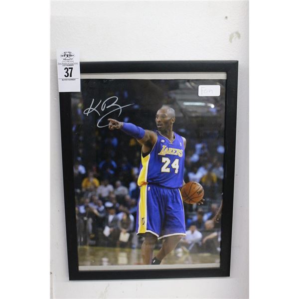 Kobe Bryant Signed Photo