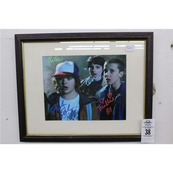 Strangers Things Signed Cast Photo