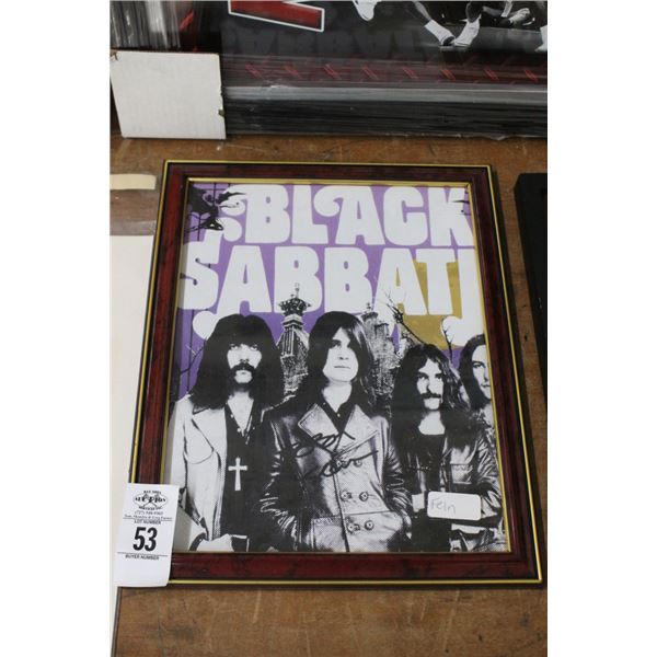 Black Sabbath Signed Photo