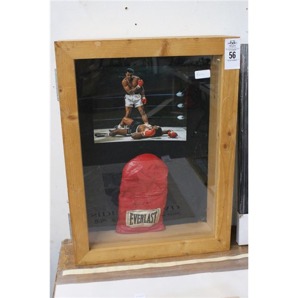 Muhammad Ali Boxing Glove Signed in Case w/Photo