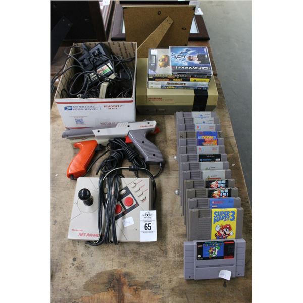Nintendo Entertainment System w/2 Zappers, Asst. Accessories/Games, Super