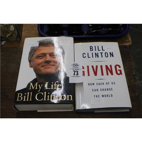 Bill Clinton Books Signed - 2