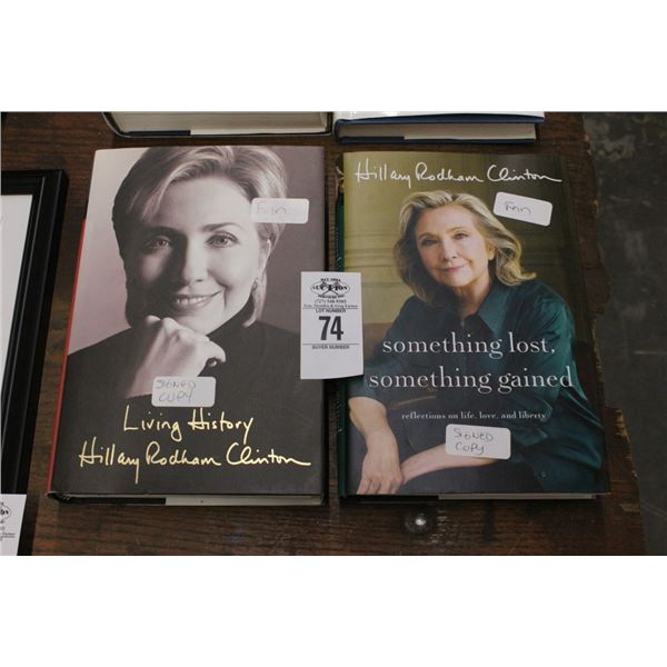 Hilary Clinton Signed Books - 2