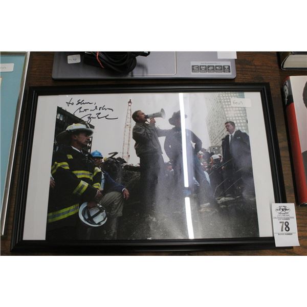 2001 Sept. 14th Ground Zero Signed Photo